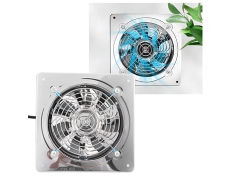 Extractor de baño, extractor de acero inoxidable duradero, velocidad de rotación rápida, 7,5 pulgadas