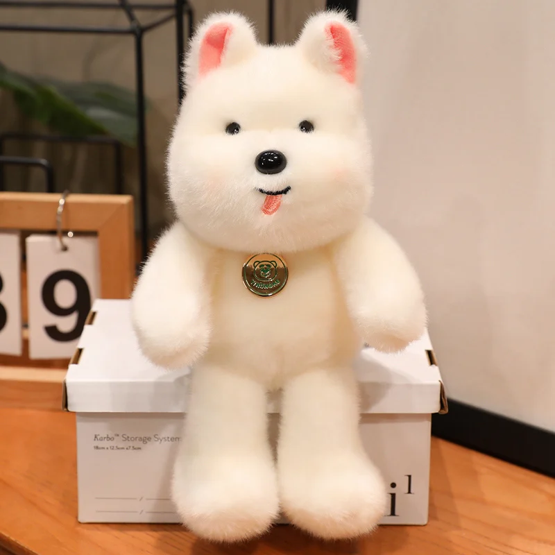 (Estilo 1, 23 cm) Hermoso peluche realista de animal de dibujos animados, muñeco hecho a mano