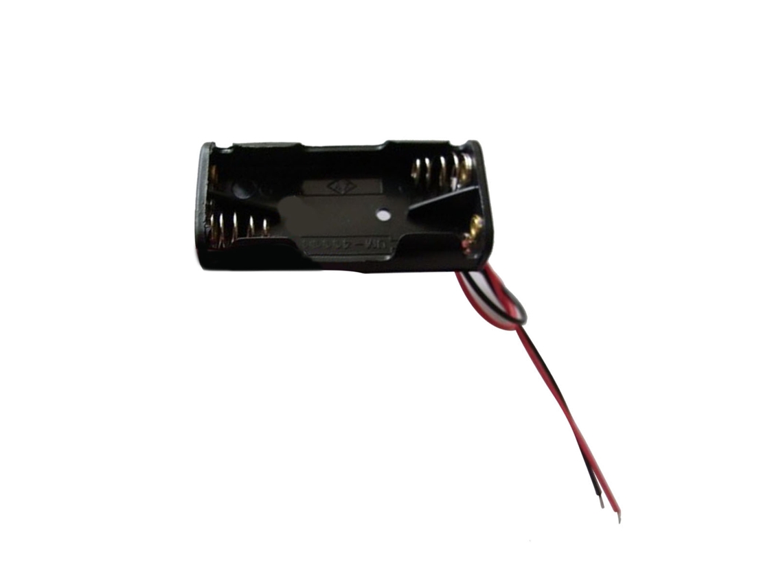 Portapilas Aaa Con Cable, Carcasa Compacta, Capacidad Para 2 Pilas Aaa, Salida De 3 V, Repuesto