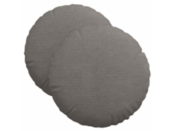 Cojines para asiento, 2 unidades, gris claro, Ø 40 cm, HARLANV1