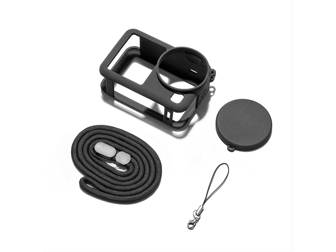 Funda Protectora Para Dji Osmo Action 6, Resistente A Impactos Y Arañazos, Con Tapa De Lente Y Cordón (negro) Czhhmart