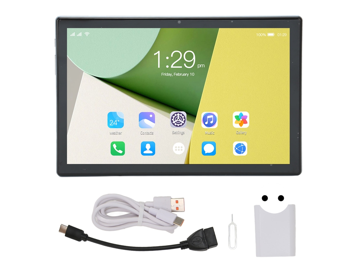 Tableta de 10,1 pulgadas, 8 núcleos, 8 GB/256 GB, 5G, Wi-Fi, 4G, carga rápida, color azul dorado