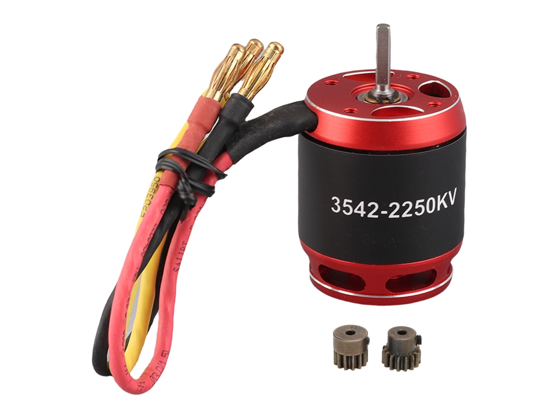 Motor Brushless Outrunner 3542 Para Coche Rc Crawler A Escala 1/10 Con Engranajes De Aluminio Y Cobre De 13t Y 15t.