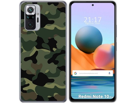 Carcasa Xiaomi Redmi Note 10 Pro TUMUNDOSMARTPHONE Camuflaje Multicolor