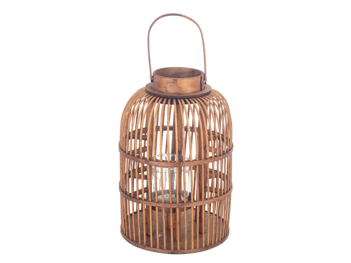 Candelabro Beige de Rattan 40*26*26cm