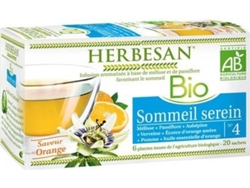 Aceite Essencial HERBESAN Infusão Sono Sereno Bio (20 saquetas de infusão (Laranja))