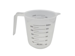 Juego de vasos graduados de plástico de 250 ml y 500 ml para cocina, ideales para cocinar, horno, mezclar y medir.
