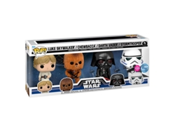 Pack 4 Figuras Pop Star Wars New Classics Exclusivas B.active