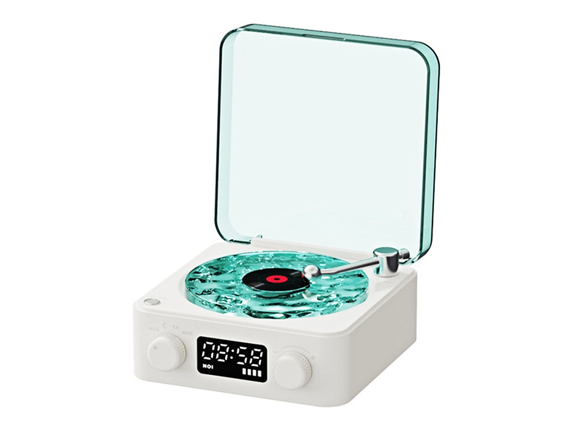 (blanco) Mini Altavoz Bluetooth Retro De Ruido Blanco, Subwoofer Inalámbrico Para Exteriores, Compatible Con Llamadas Manos Libres