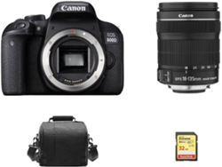 Kit Cámara Réflex CANON 800D EF-S 18-135mm F3.5-5.6 IS STM + 32GB SD+ Bolsa