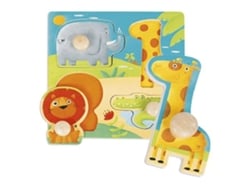 Puzzles JUMBO Jungle Animals Puzzle (4 Piezas)