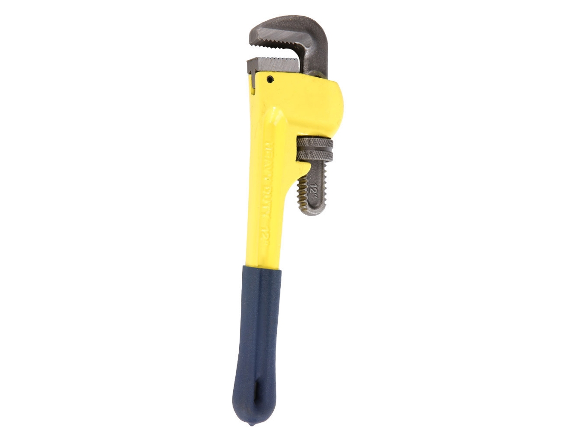 Llave para tubos ajustable de 12 pulgadas, acero al carbono