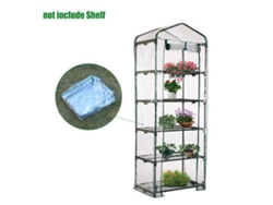 Cubierta transparente de PVC para invernadero, ideal para plantas y flores.