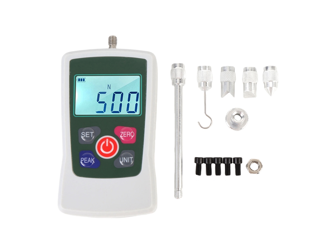 Medidor De Fuerza Digital Portátil De 5 N Con Pantalla Iluminada, 3 Modos De Medición, Medidor De Tracción Y Presión.