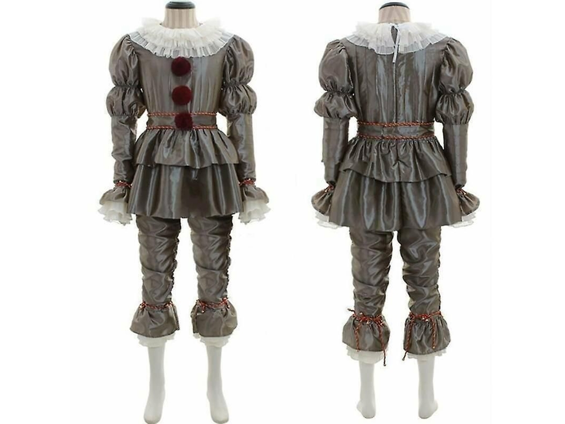 Traje De Payaso Pennywise Stephen King It Para Adultos Disfraz Halloween Talla 2xl Plata 2xl Plata