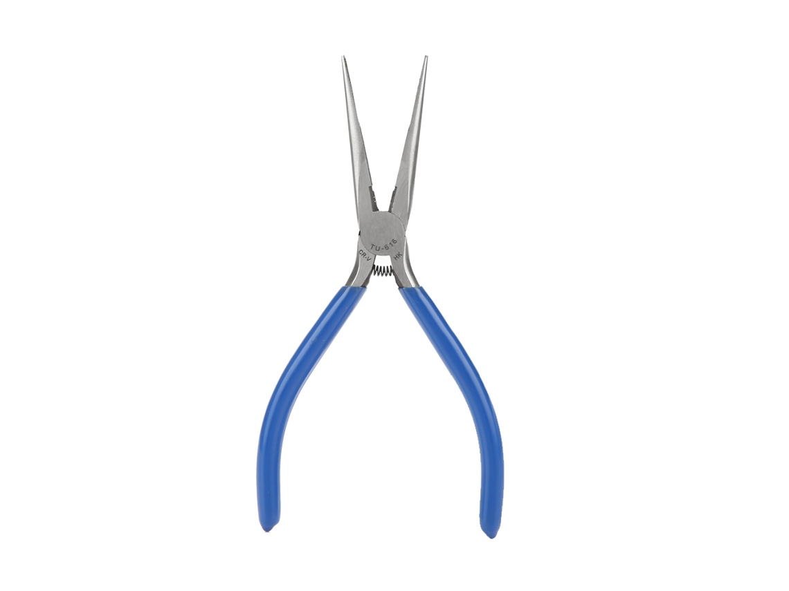 Mini Alicates De Punta Fina De Acero Al Carbono Con Mango De Plástico, Un Solo Color, 15 Cm (6 Pulgadas) Tu-616