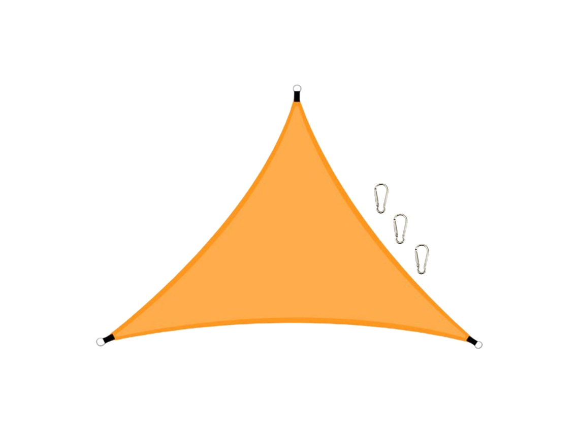 Toldo triangular de jardín de 3 metros (10 pies) resistente a los rayos UV e impermeable.