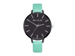 Reloj De Pulsera Para Mujer Zhoulianfa, Estilo Sencillo, Correa De Pu, Esfera Redonda, Movimiento De Cuarzo Verde Menta.