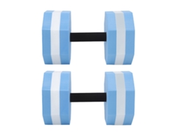 Kit de cabestros de piscina Primerox de EVA de alta densidad (2 unidades) - Blanco y azul