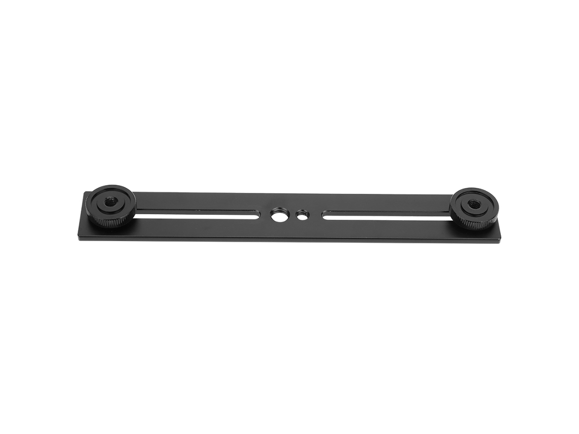 TRUYUETY Soporte Portátil para Flash Doble con Tornillo 1/4'' para Trípode y Soporte de Luz para Cámara