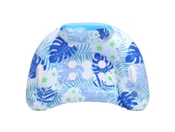 Silla Inflable Para Piscina Con Portavasos Y Respaldo Juguete Para Fiestas En La Piscina Con Forma De Hoja Azul Siurn