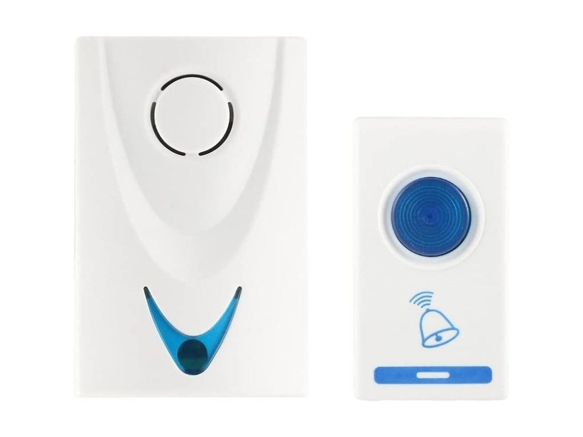 Timbre Inalámbrico Con Control Remoto, Led, 32 Melodías, Para El Hogar Y La Oficina.