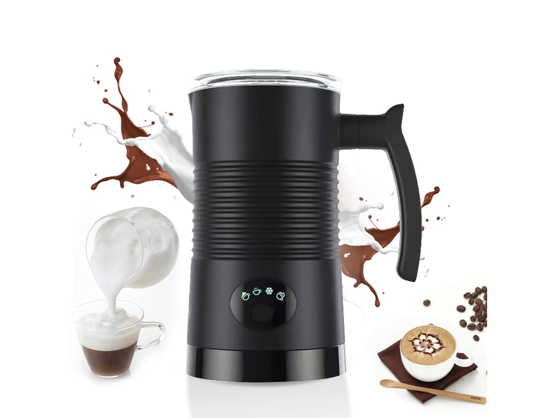 Espumador de leche Primerox 4 en 1, 400 W y capacidad de 350 ml, con varilla de vapor y modo de enfriamiento.
