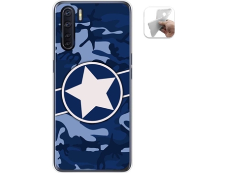 Carcasa Oppo A91 TUMUNDOSMARTPHONE Camuflaje 03 Multicolor