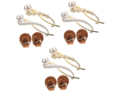 Juego De 6 Pinzas Para El Cabello Con Elegantes Accesorios Para Bodas Y Eventos Especiales.