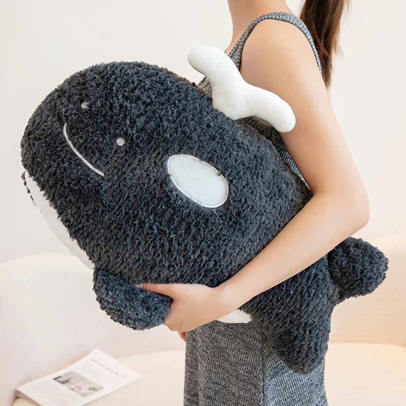 (negro, 55 Cm) Almohada/respaldo Orca Para Adultos Para Soporte De La Columna Vertebral