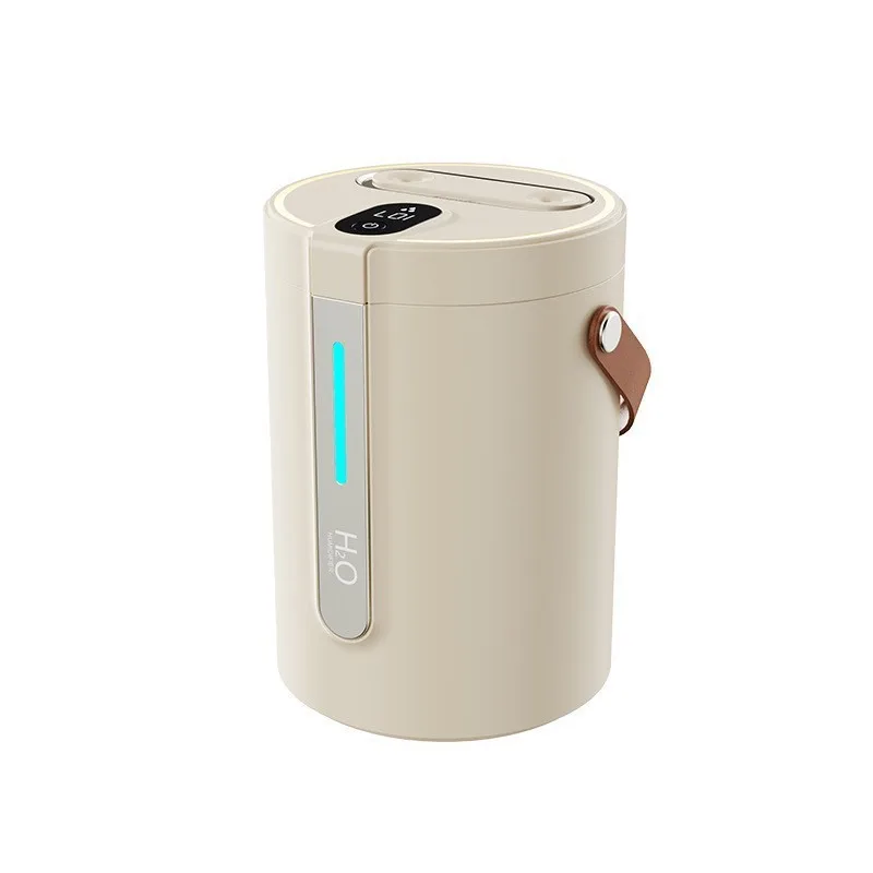 Humidificador De Aroma Portátil Usb De 2500 Ml Con Pantalla Digital Y Salida De Niebla Ajustable (beige, Versión Eléctrica)