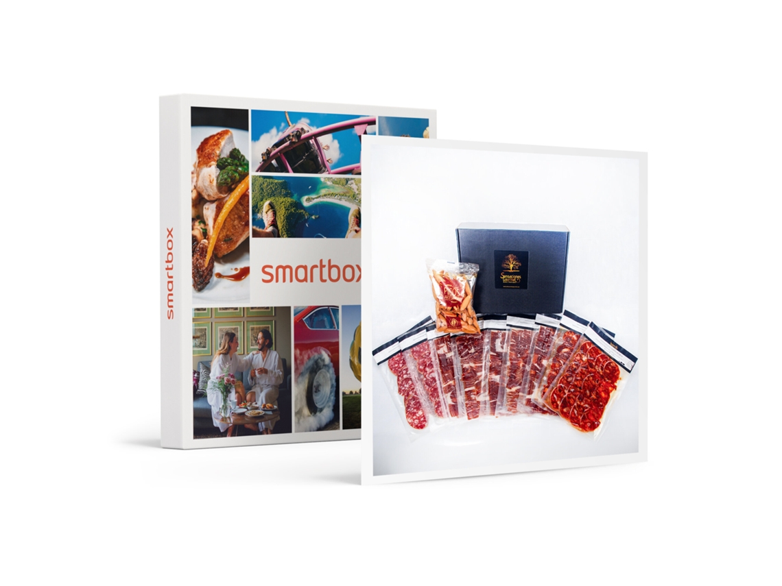 Caja Regalo SMARTBOX Picoteo deluxe a casa de Sensaciones Gourmet con pack gratis de chorizo ibérico