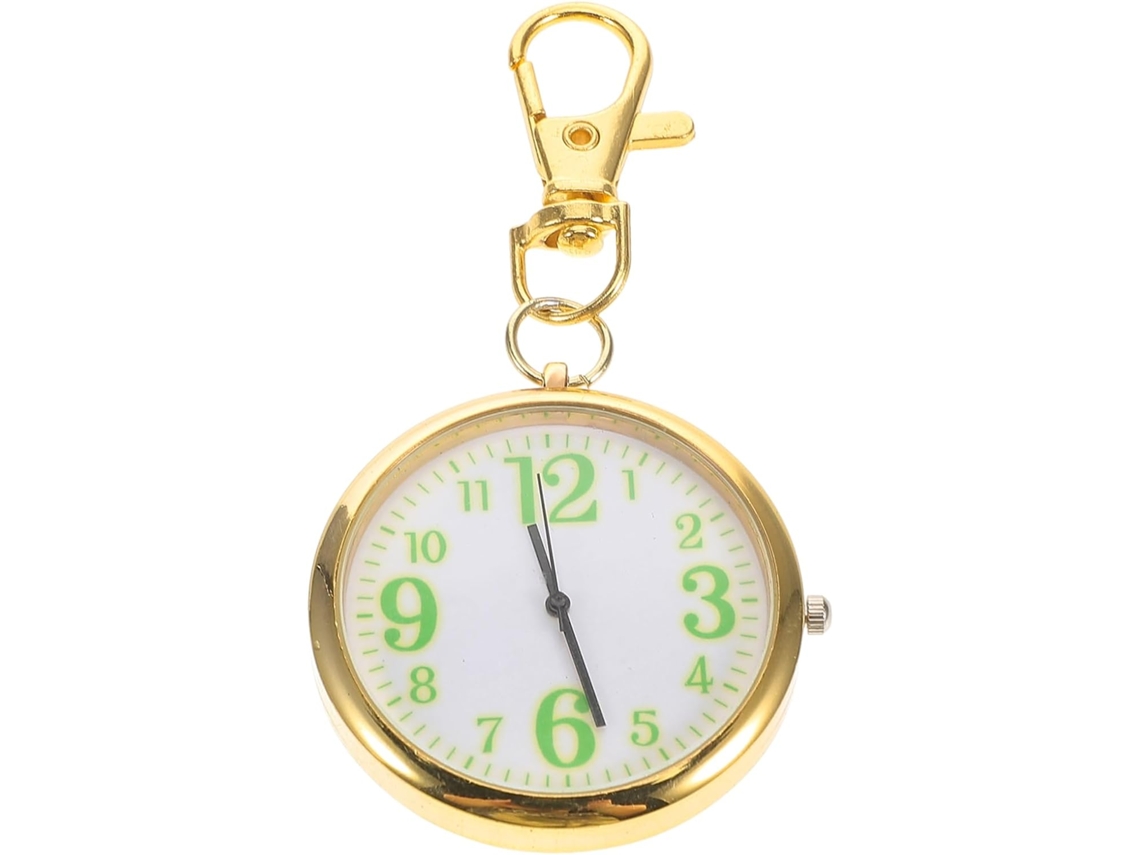 Reloj Bolsillo Llavero Estilo Vintage Aleación Cristal Sencillo Delicado Enfermeras Ideal Trabajo Hospital Pin