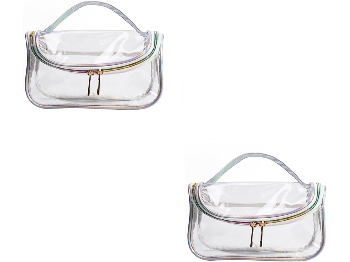 Juego De 2 Neceseres Portátiles De Maquillaje En Pu Y Neceser De Viaje.