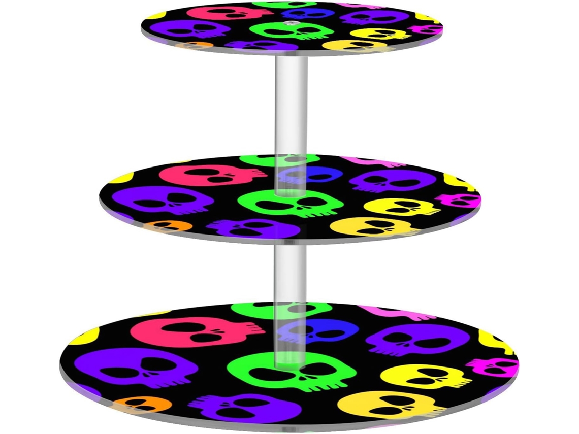 Diseño De 3 Niveles Con Soporte Acrílico Pleaños.