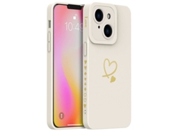 Funda Linjou Para Mujer Con Protección Completa Para La Lente De La Cámara Del Iphone 14 Plus De 6,7 Pulgadas, Color Blanco.