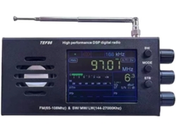 Receptor De Radio Tef6686 Fm (65-108 Mhz) Y Sw/mw/lw (144-27000 Khz) Con Rds Y Batería, Color Negro.