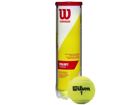 WILSON Championship 4 Pack Tennis Ball WRT110000, unisexo, pelotas de tenis (amarillo - One size EU)