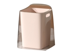 Papelera De Mesa Sin Tapa, Calibre Grande Y Pequeño, Bonita, Para Dormitorio/sala De Estar, Rosa