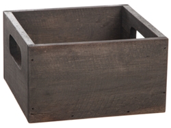 Caja de madera con dos asas