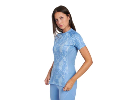 Camiseta de Mujer para Fitness UMBRO Poly Azul (S)