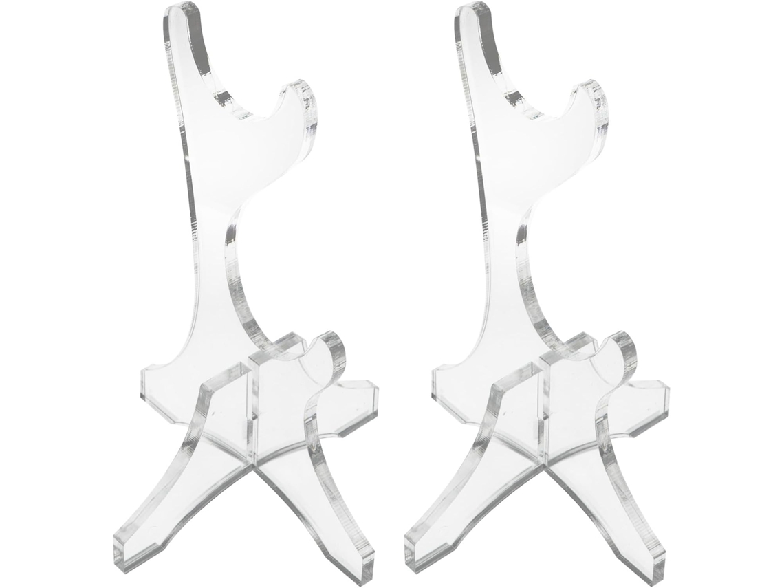 Soporte De Acrílico Transparente De Doble Capa Para Flauta, Soporte De Mesa Para Flauta Soprano, Estante De Bambú