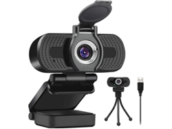 Cámara web Full HD 1080p con cubierta para portátil, ideal para conferencias y videollamadas, transmisión profesional con videollamadas, plug and play, Yizhood