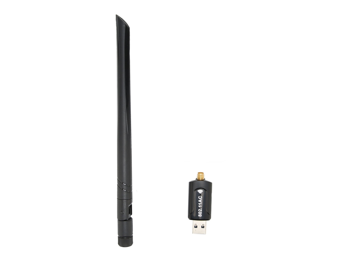Adaptador Wi-Fi USB 3.0 de doble banda 2.5G/5G con rotación de 360° para el hogar y los viajes.