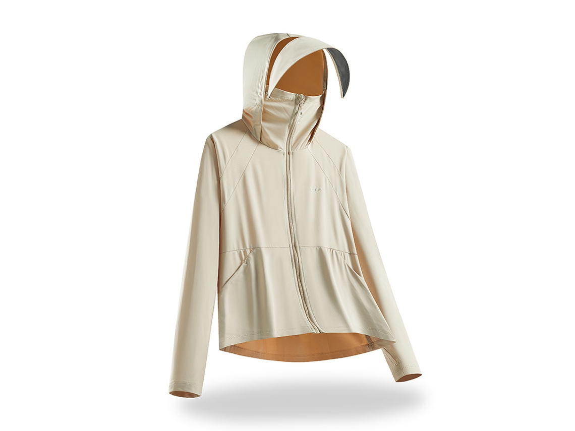 Casaco Feminino Chrui Proteção Upf 50+ Seda De Gelo Secagem Rápida (castanho, Xl)