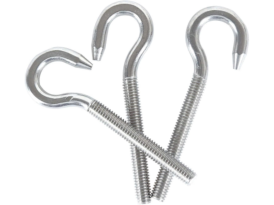 Anillos de rosca redondos con gancho M8 de acero inoxidable 304 (5 unidades)