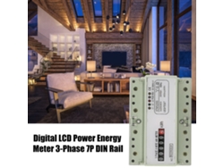 Medidor de energía digital trifásico de 7 pines