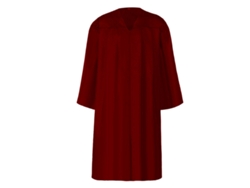 Bata de Iglesia Mate - Disfraz de Bautismo y Graduación, Ideal para Halloween - Rojo NEVEANCE