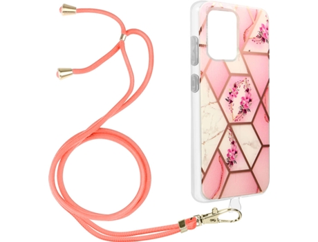 Funda Samsung Galaxy S20 Ultra AVIZAR Geométrico con Correa (Rosa)