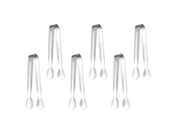 KOFIHETY Pinza de acero inoxidable para hielo, pinza para cubos de azúcar, reforzada, para tartar de hielo
